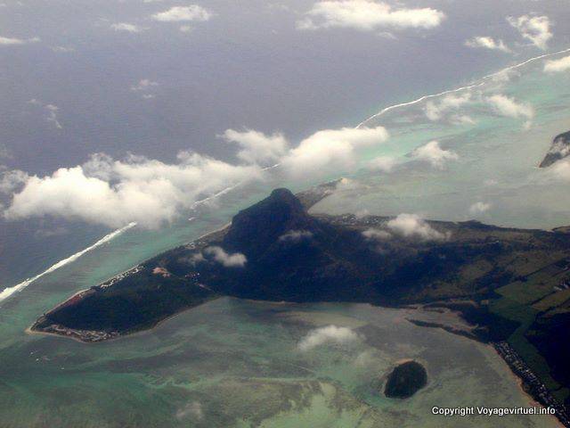 Morne Brabant vista aérea, Mauricio.