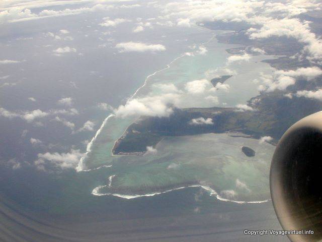 Desde el aire, Morne Brabant, Mauricio.