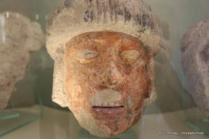 Pelirroja, escultura, Museo Arqueología Maya, Campeche - Mexico