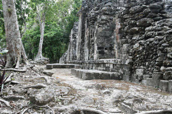 Parte posterior de la estructura XI Chicanná - Mexico