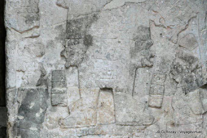 Fragmento de la escultura de una estela, Coba - Mexico