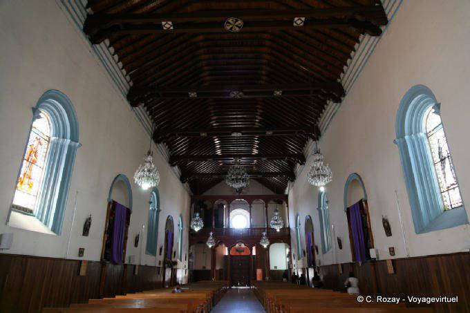 Vista desde el altar nave, Iglesia de Santo Domingo de Guzmán, Comitán - Mexico