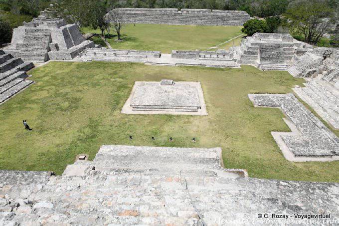 Panorámica del templo norte, Casa de Los Itzaes, Edzná - Mexico