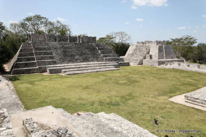 El Templo de la Luna, Casa de la Luna, del Sur Templo Edzná - Mexico