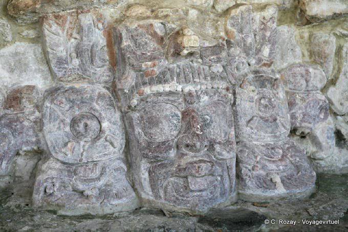 Templo de las Máscaras, el Dios del Sol Naciente, Edzná - Mexico