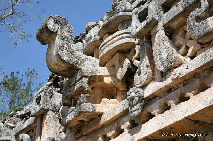 Labná, Mascaron dios Chac - Mexico