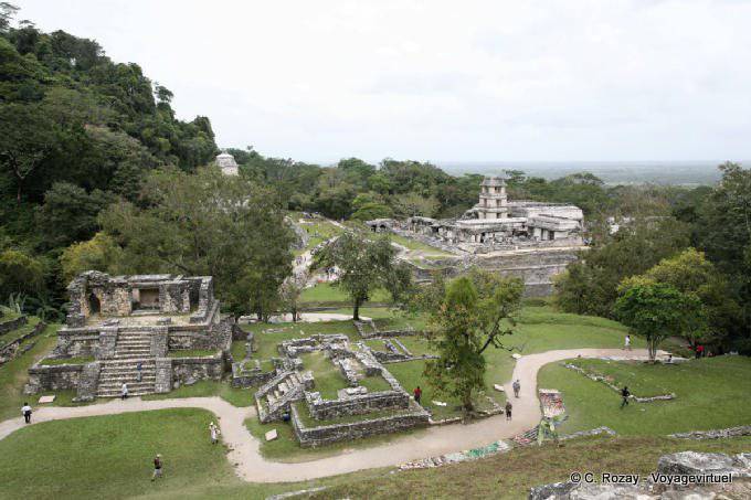 Panorama de la Ciudad Prehispánica, Palenque - Mexico