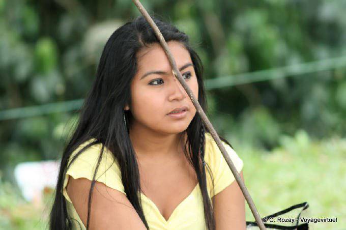 El joven retrato de bateo mexicano Palenque - Mexico