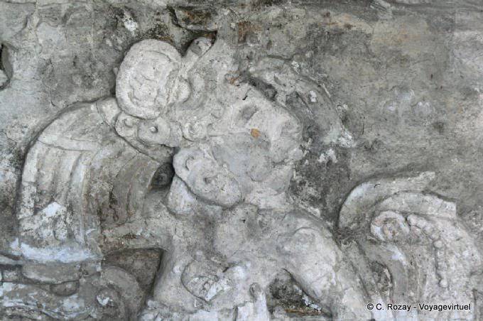 Fragmento alivio maya de Tonina - Mexico