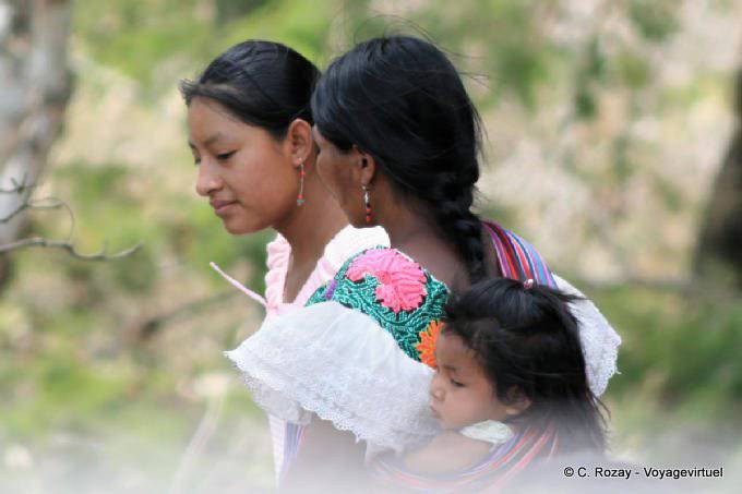 Llevando mujeres Tonina - Mexico