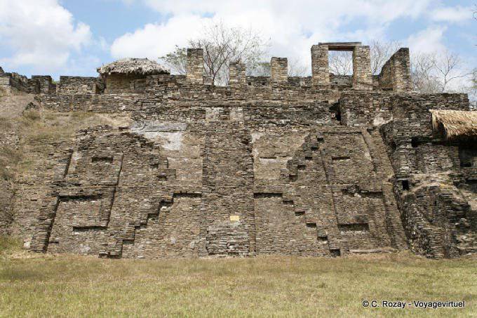 Decoración geométrica del Palacio de griego y de la guerra, Tonina - Mexico