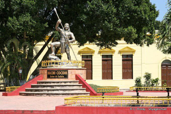 Estatua Nachi Cocom Yucatan Sotuta - Mexico