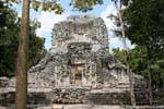 Fachada maya de la estructura XX Chicanná, Mexico.
