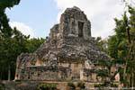 Estructura XX, sitio arqueológico de Chicanná, Mexico.