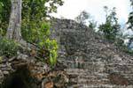 Las ruinas de la iglesia, 24 m de altura, Cobá, Mexico.