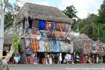 Tienda turística típica, Cobá, Mexico.