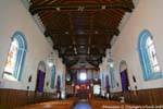 Vista desde el altar nave, Iglesia de Santo Domingo de Guzmán, Comitán, Mexico.