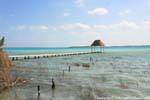 El lago de los siete colores, Laguna Bacalar, Mexico.