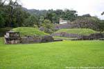 Panorama en el Juego de Pelota, Palenque, Mexico.