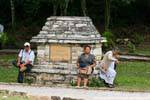 Descanse durante la visita, Palenque, Mexico.