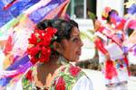La bailarina que tira de la lengua, Puerto Morelos, Mexico.