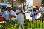Grupo de músicos, Puerto Morelos, Mexico.