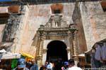 Portal de la iglesia de La Caridad, San Cristóbal de Las Casas, Mexico.