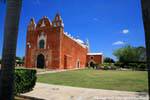 Fachada de San Antonio, Ticul, Mexico.