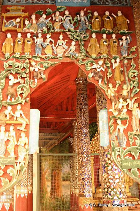 Detalle de la Shwezigon Pagoda, Bagan - Myanmar (Birmania)