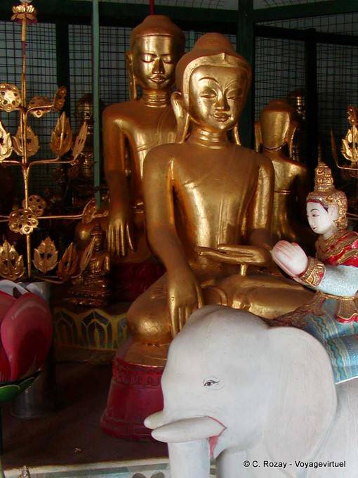 Cara femenina de Buda, Bagan - Myanmar (Birmania)