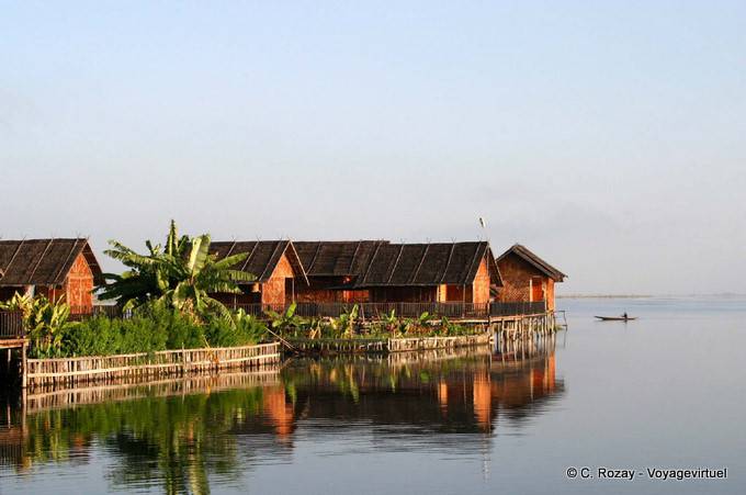 Shwe Inn Tha Hotel, resort flotante, Lago Inle - Myanmar (Birmania)