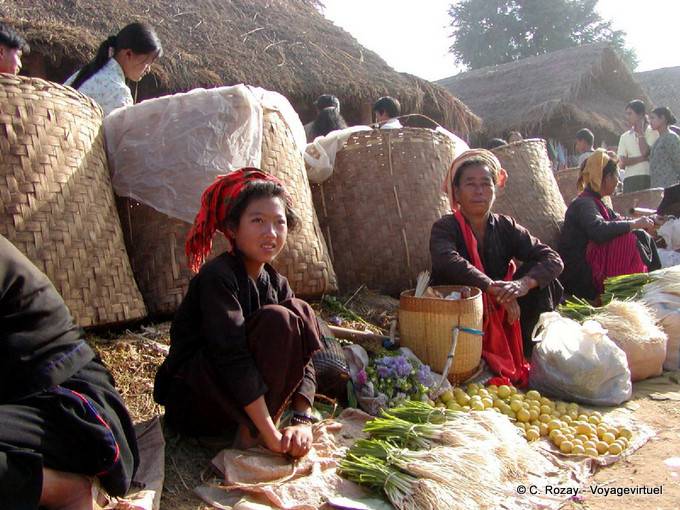 Vendedor de verduras Pequeño, Lago Inle - Myanmar (Birmania)