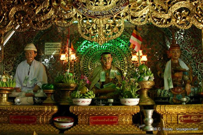 Popa Taung Kalat El santuario es el hogar de 37 Mahagiri Nats - Myanmar (Birmania)
