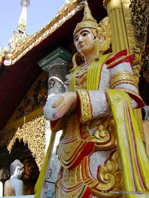 Guardia Nat, la pagoda de Shwedagon, Yangon - Myanmar (Birmania)