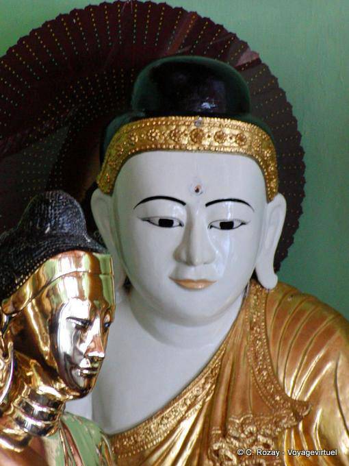 Estilo de la cabeza de Buda Moderno Mandalay, Yangon - Myanmar (Birmania)