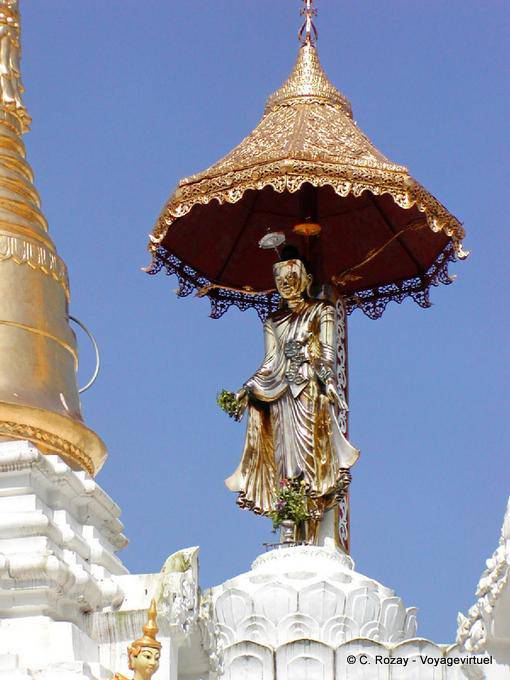 Oración Hamsa, la pagoda de Shwedagon, Rangún - Myanmar (Birmania)
