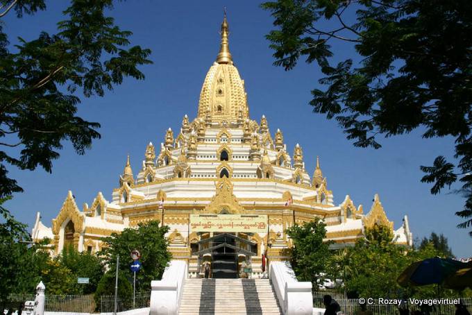 Myat Swe Taw Pagoda, vista desde la entrada, Rangún - Myanmar (Birmania)