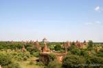 Vista de las pagodas de Bagan, Birmania.
