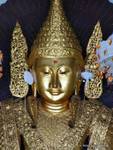 La cabeza de Buda Jambhupati, Shwedagon, Yangon, Birmania.