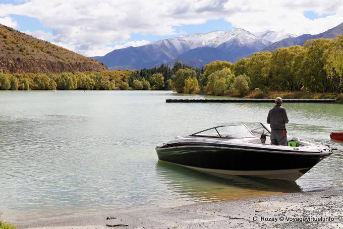 Ir de pesca, Lago Benmore, Canterbury - Nueva-Zelanda