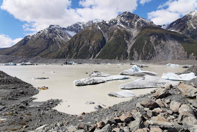 Panorama, Tasman Lake, Canterbury - Nueva-Zelanda
