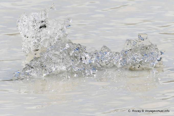Colores hielo, Tasman Lake, Canterbury - Nueva-Zelanda