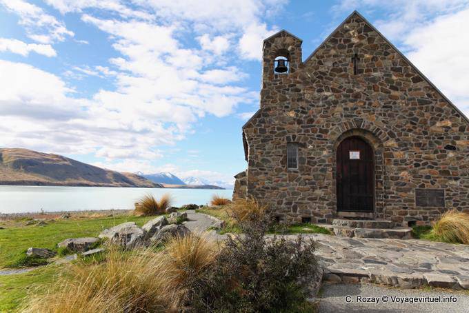 Capilla del Buen Pastor, el lago Tekapo, Canterbury - Nueva-Zelanda