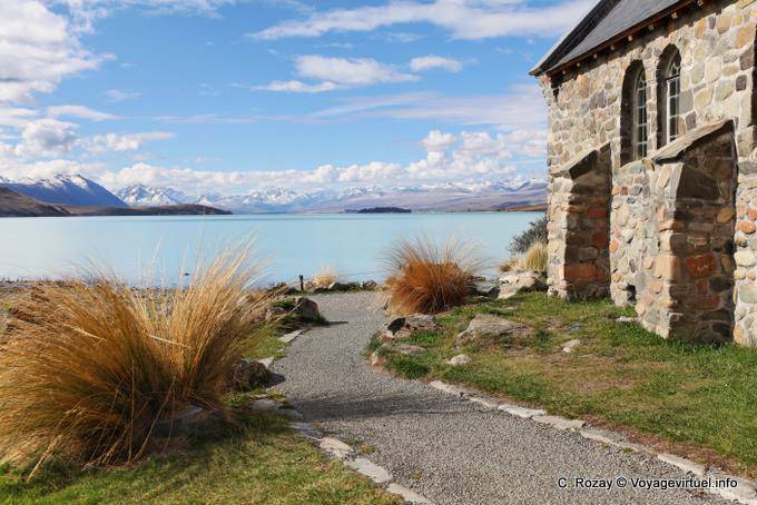 Iglesia del Buen Pastor, el lago Tekapo, Canterbury - Nueva-Zelanda