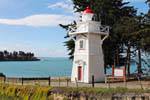 Faro en Caroline Bay, Timaru, Canterbury, Nueva-Zelanda.