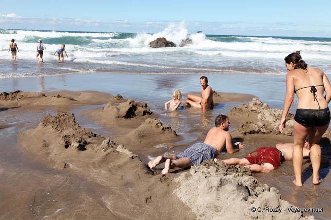 Baño caliente, Hahei Hot Water Beach, Coromandel - Nueva-Zelanda