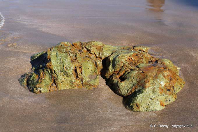 Roca volcánica, Hahei Hot Water Beach, Coromandel - Nueva-Zelanda