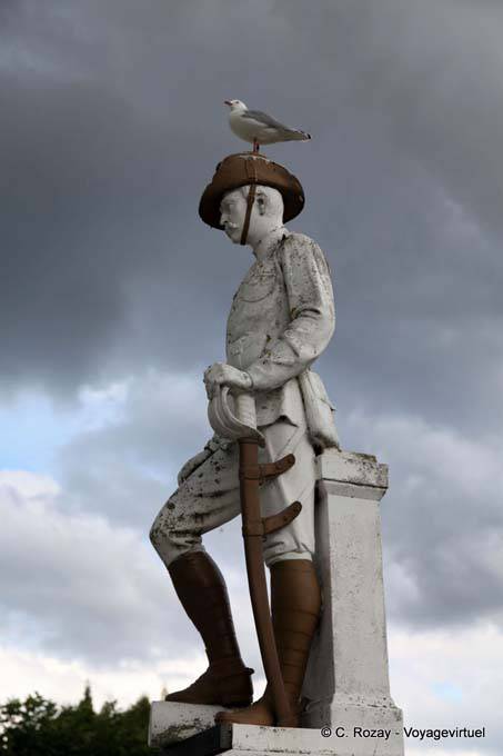 Gobierno Jardines, Estatua Fred Wylie, Rotorua - Nueva-Zelanda