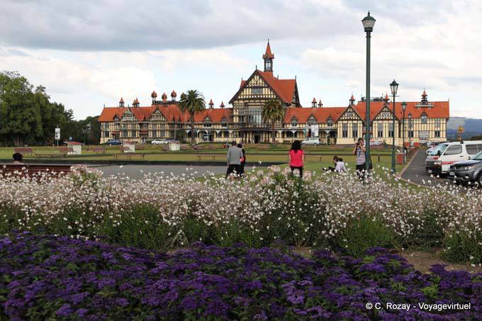 Panorama floral, Rotorua Museo - Nueva-Zelanda