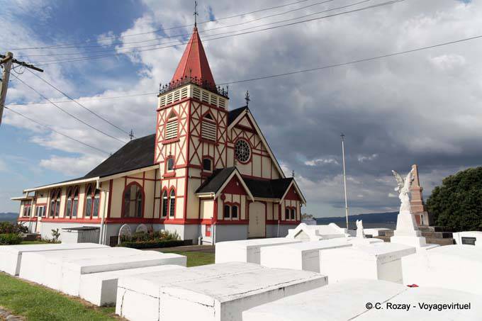 Cementerio, St religiones Iglesia Anglicana, Rotorua - Nueva-Zelanda